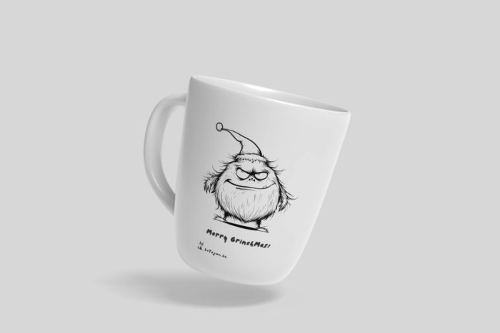 Fekete Grinch Mas – bögre